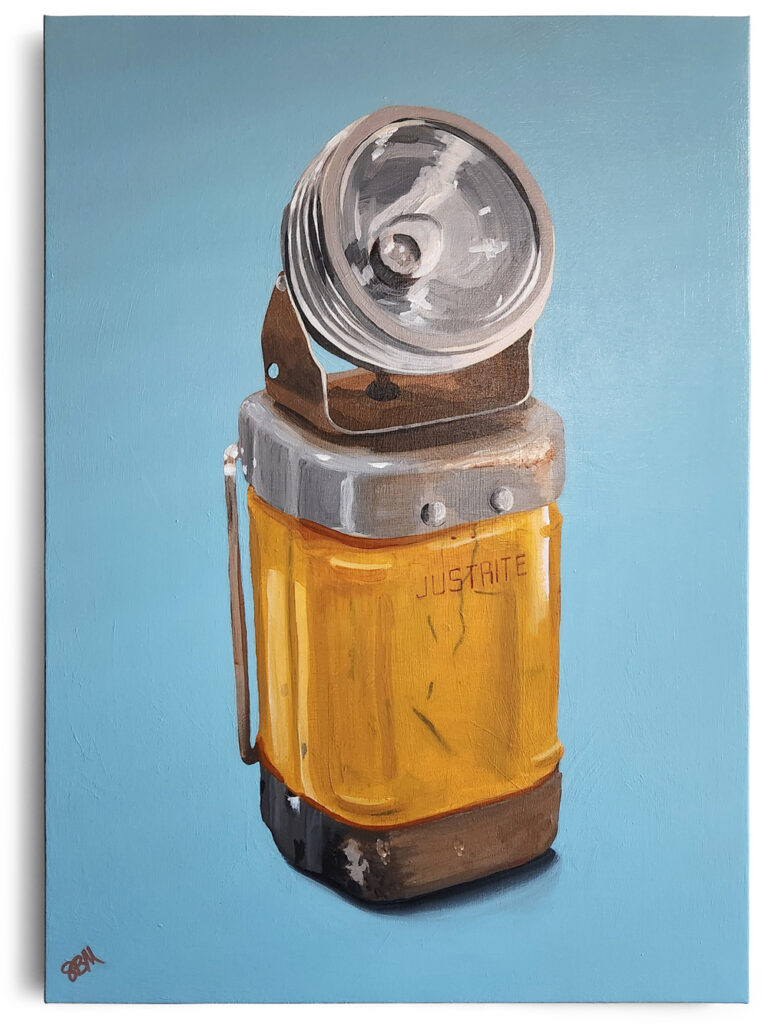 Sagan Medvec - Painting - Flashlight - Justrite - ©2025 Sagan Medvec