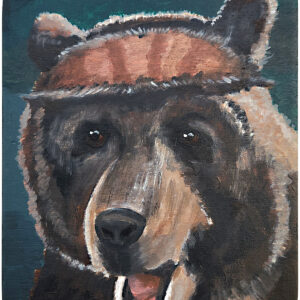 Sagan Medvec Painting Bear Big Bear Chase Me Front
