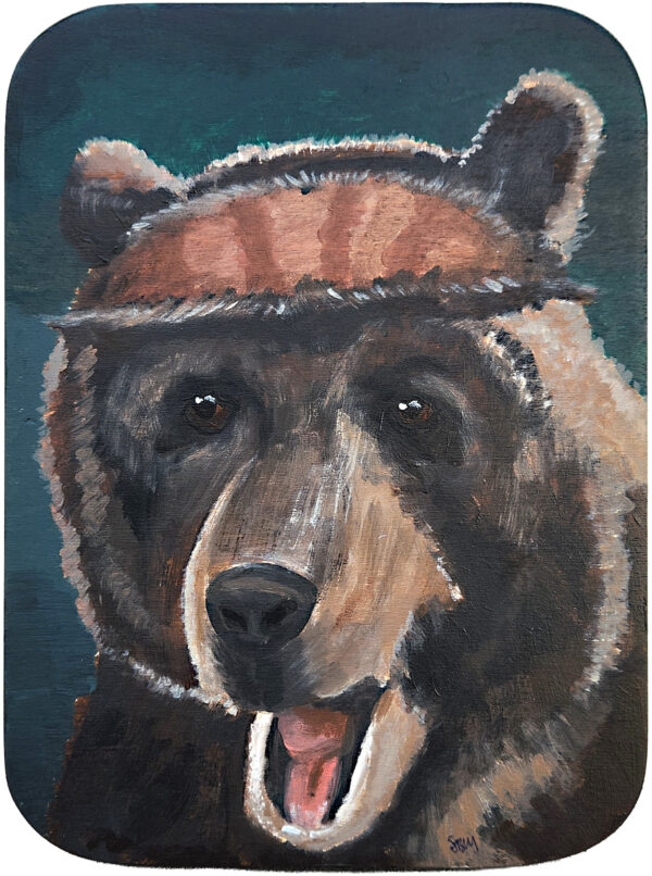 Sagan Medvec Painting Bear Big Bear Chase Me Front