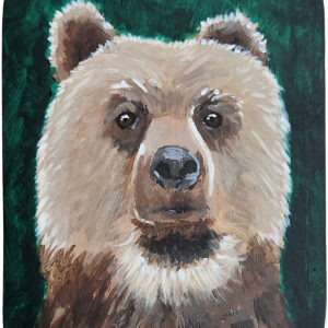 Sagan Medvec Painting Bear Big Face Timmy Front