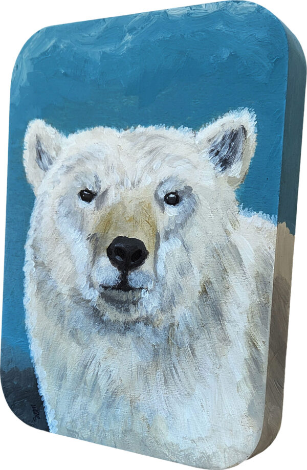 Sagan Medvec Painting Bear It's Cold Angled