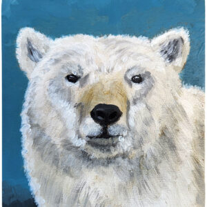 Sagan Medvec Painting Bear It's Cold Front