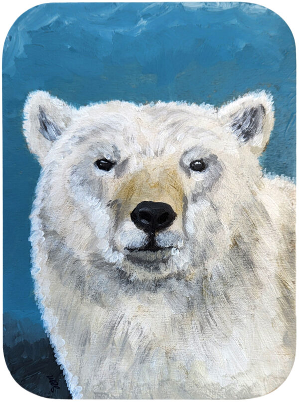 Sagan Medvec Painting Bear It's Cold Front