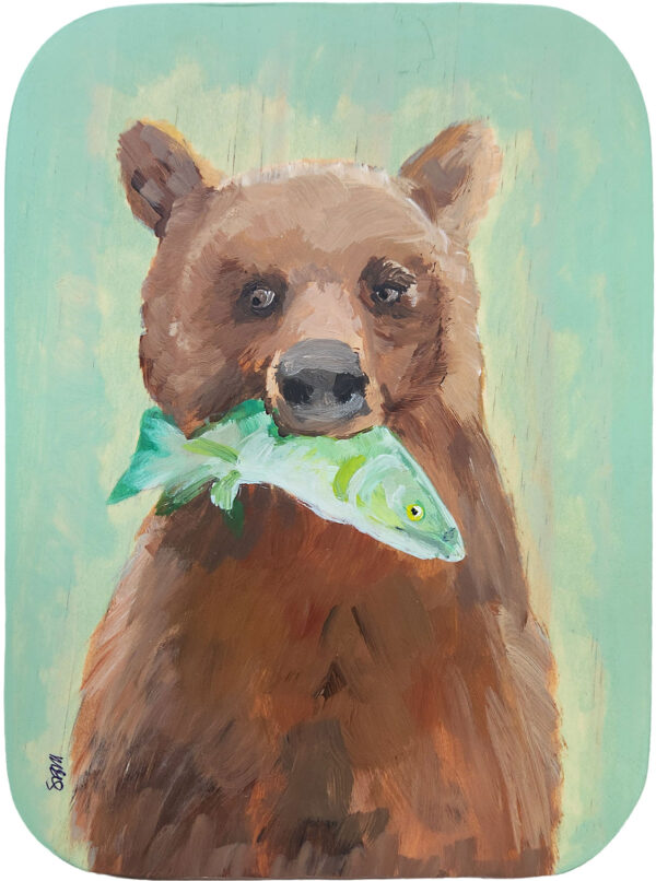 Sagan Medvec Painting Bear Mine Front