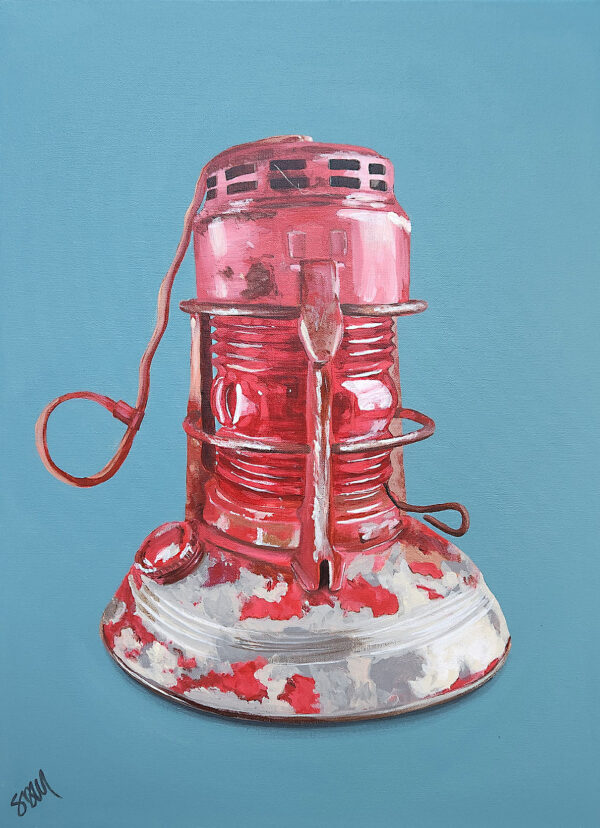 Sagan Medvec Painting Dietz No. 40 Traffic Gard Lantern Front