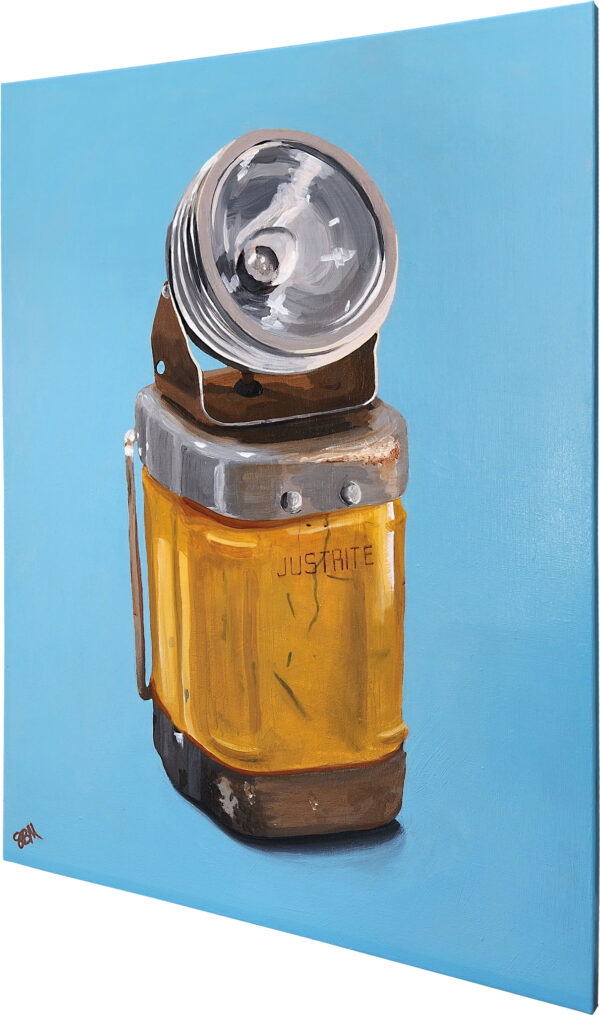 Sagan Medvec Painting Justrite Manufacturing Co. Lantern Angled