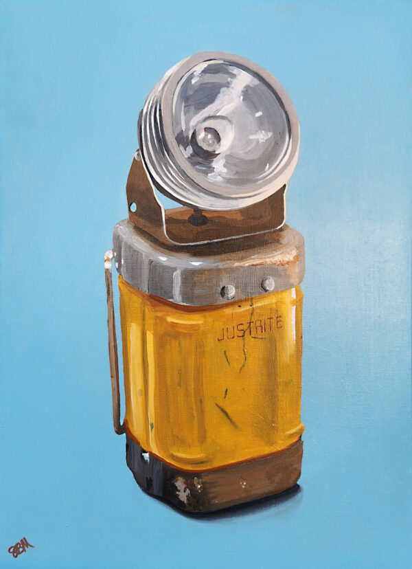 Sagan Medvec Painting Justrite Manufacturing Co. Lantern Front